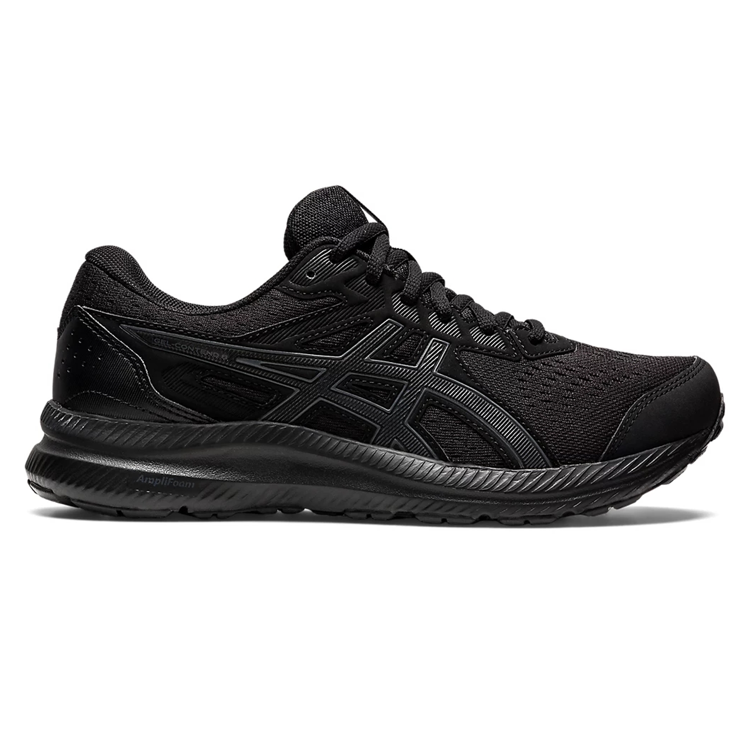 Asics Gel-Contend 8 Womens Running Shoes: Black/Carrier Grey | Mike ...