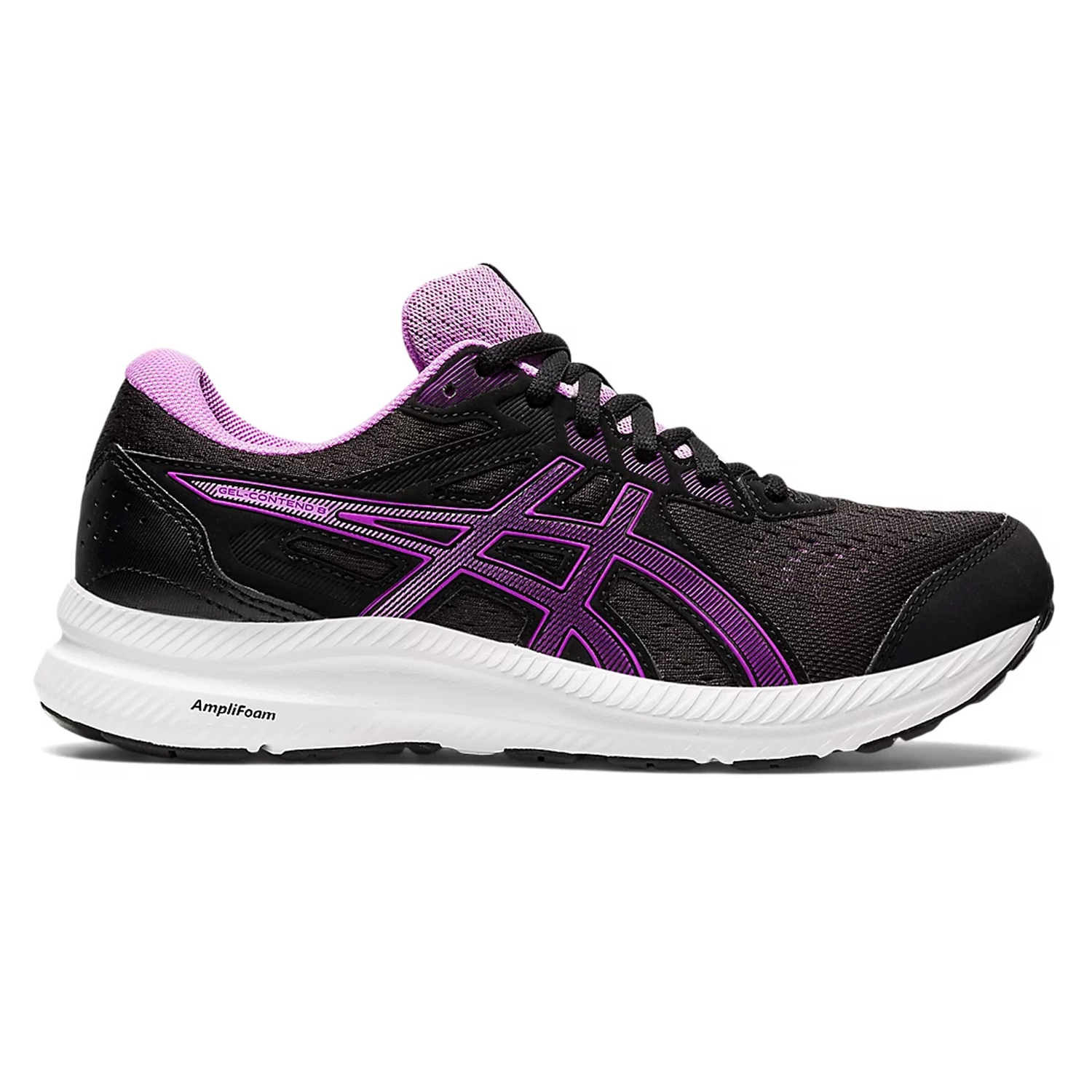 Asics Gel-Contend 8 Womens Running Shoes: Black/Orchid | Mike Pawley Sports