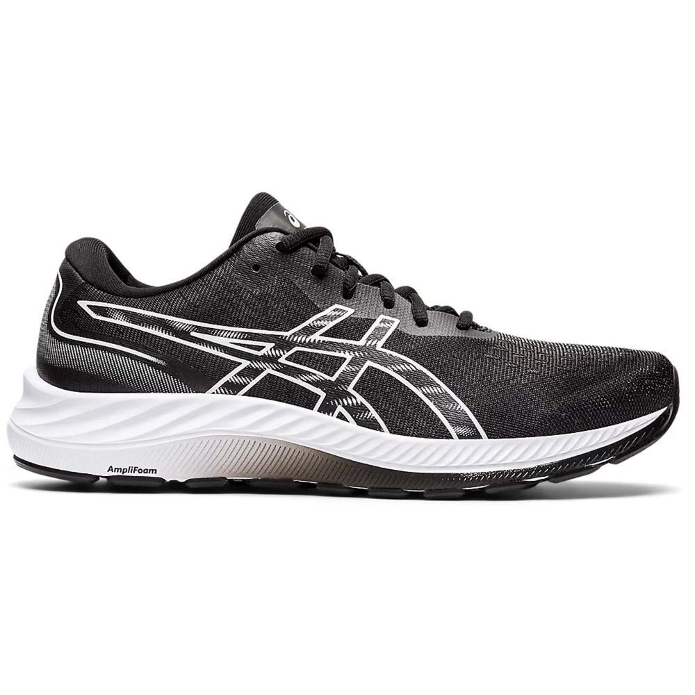 Asics Gel-Excite 9 (4E) Extra Wide Mens Running Shoes: Black/White: US ...