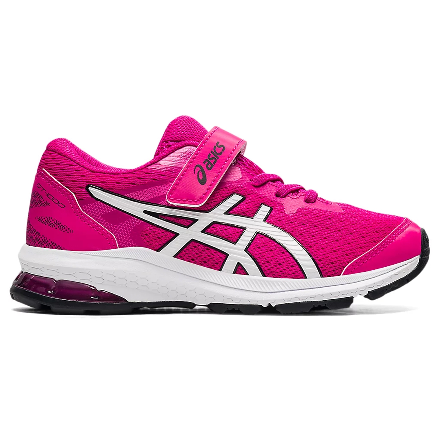 Asics GT-1000 10 PS Girls Running Shoes: Pink Rave/White | Mike Pawley ...