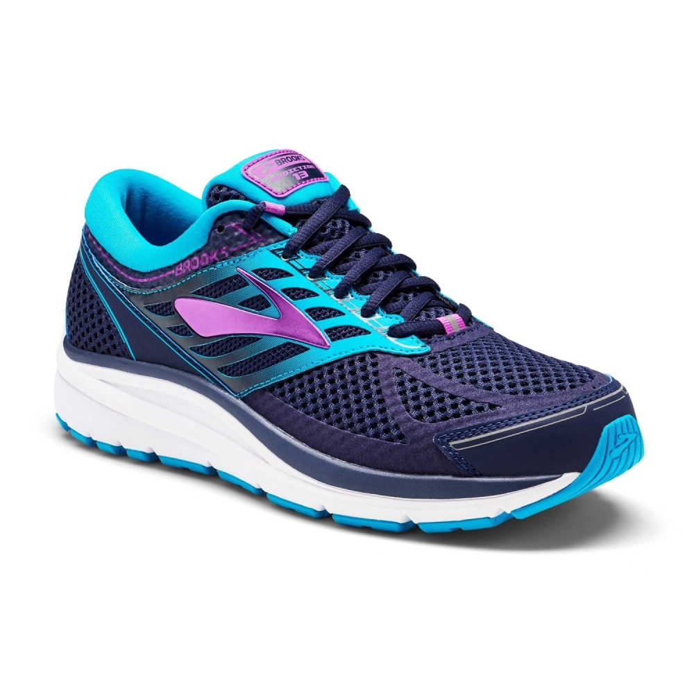Brooks Addiction 13 (2E) Extra Wide Womens Running Shoes: Blue/Teal ...