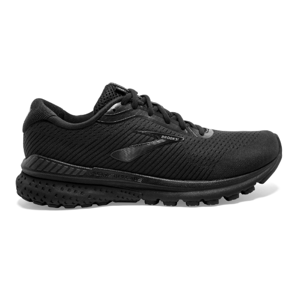 brooks all black running shoes