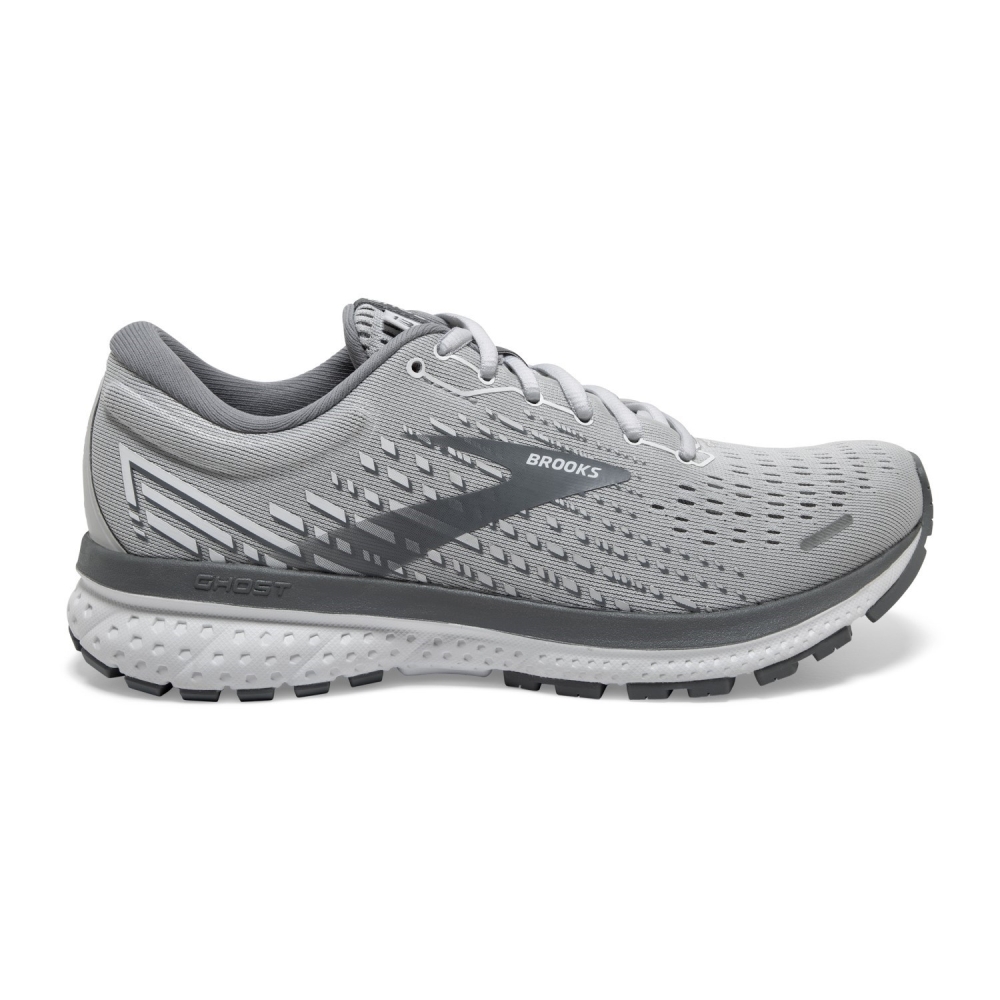 Brooks Ghost 13 (D) Wide Womens Running Shoes: Alloy/Oyster/White: US 8 ...