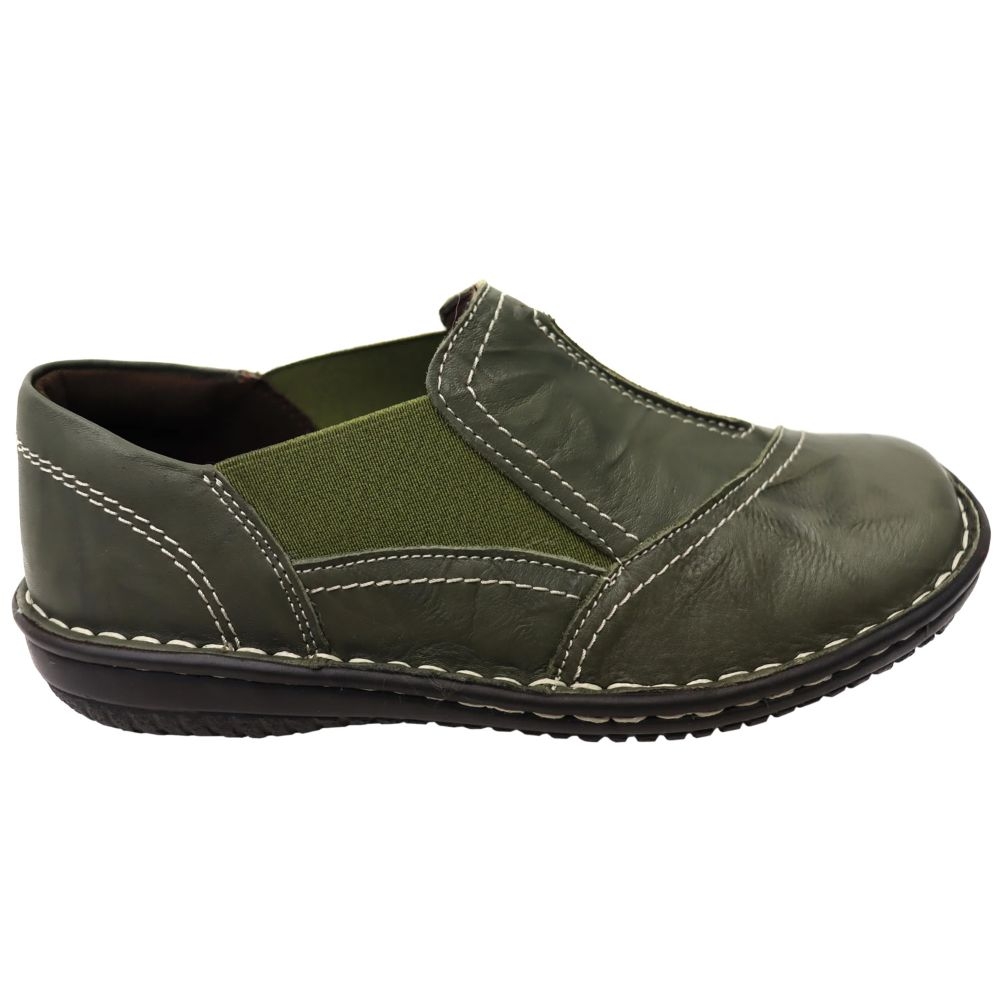 Cabello 761-27 Womens Casual Shoes: Khaki Crinkle | Mike Pawley Sports
