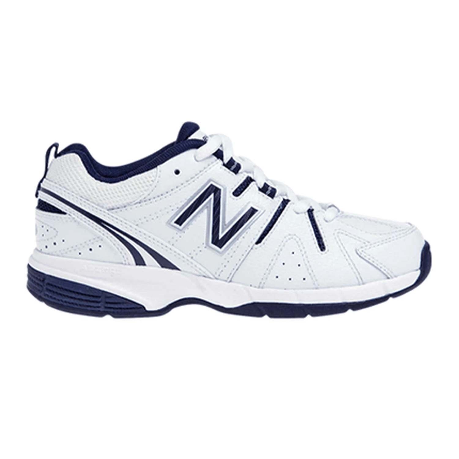 New Balance 625 (Laces) Kids Cross Training Shoes: White/Navy | Mike ...