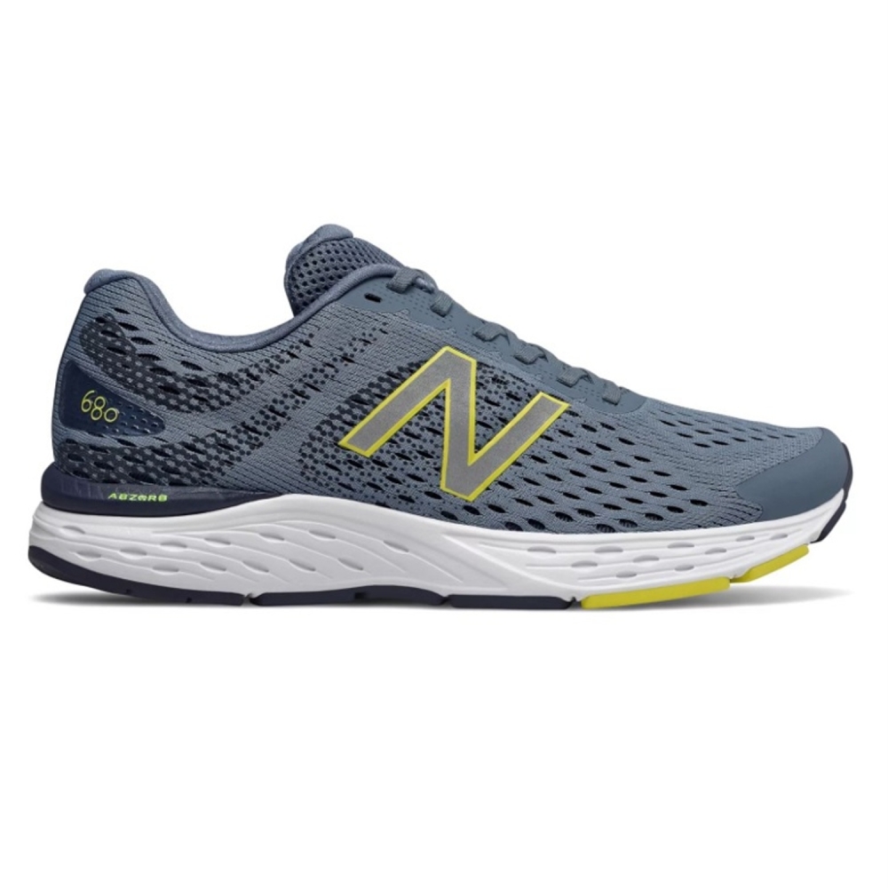 New Balance M680 v6 (4E) Extra Wide Mens Running Shoes Steel Blue