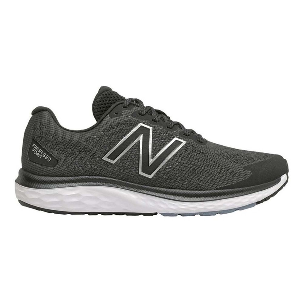 New Balance M680 v7 (4E) Extra Wide Mens Running Shoes: Black/White: US ...