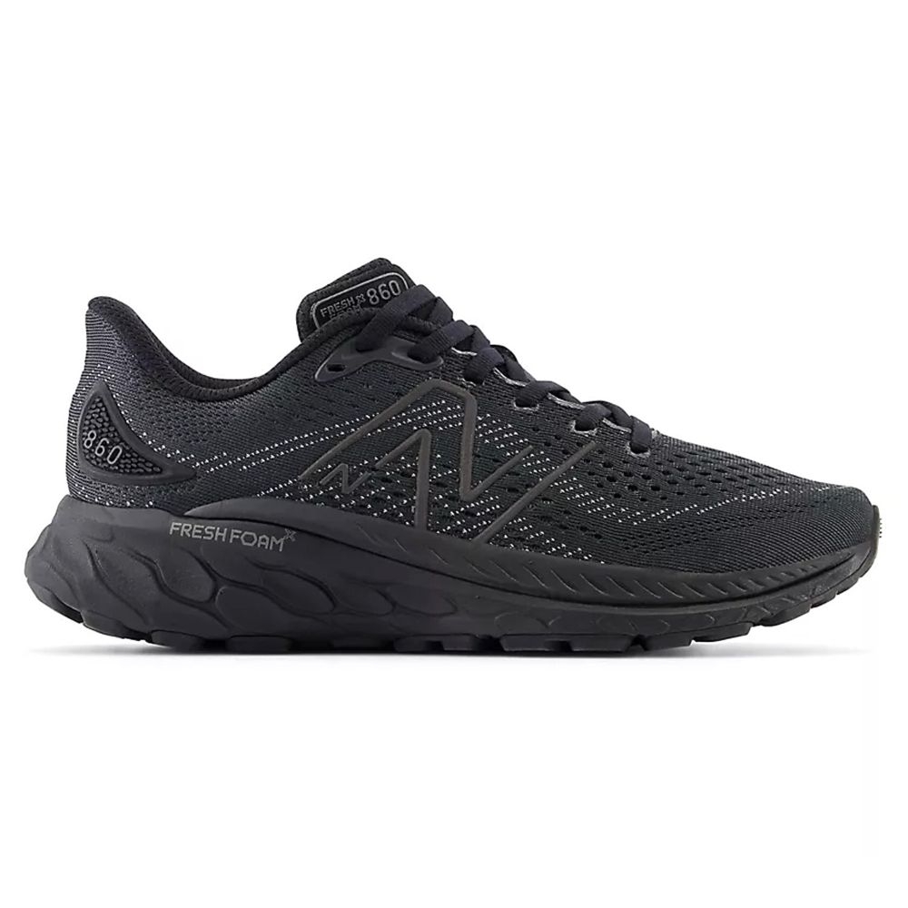 New Balance W860 v13 (2E) Extra Wide Womens Running Shoes: Black/Lead ...