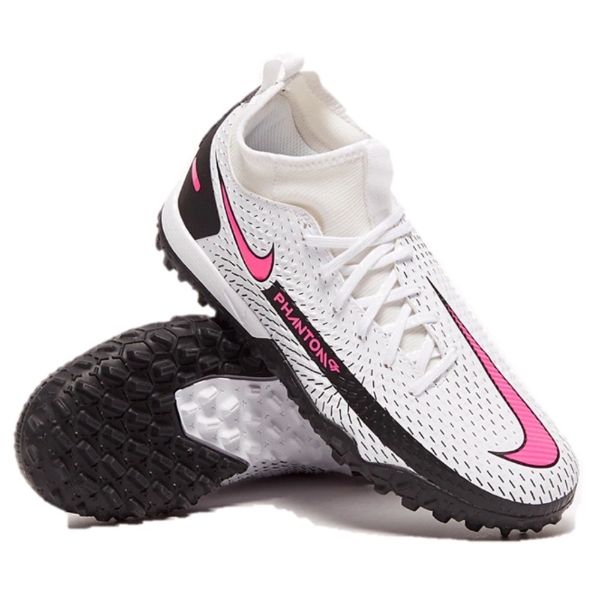 Ardiente Aptitud vacío Nike JNR Phantom GT Academy DF TF Futsal Boots: White/Pink Blast/Black : US  1.5 | Mike Pawley Sports