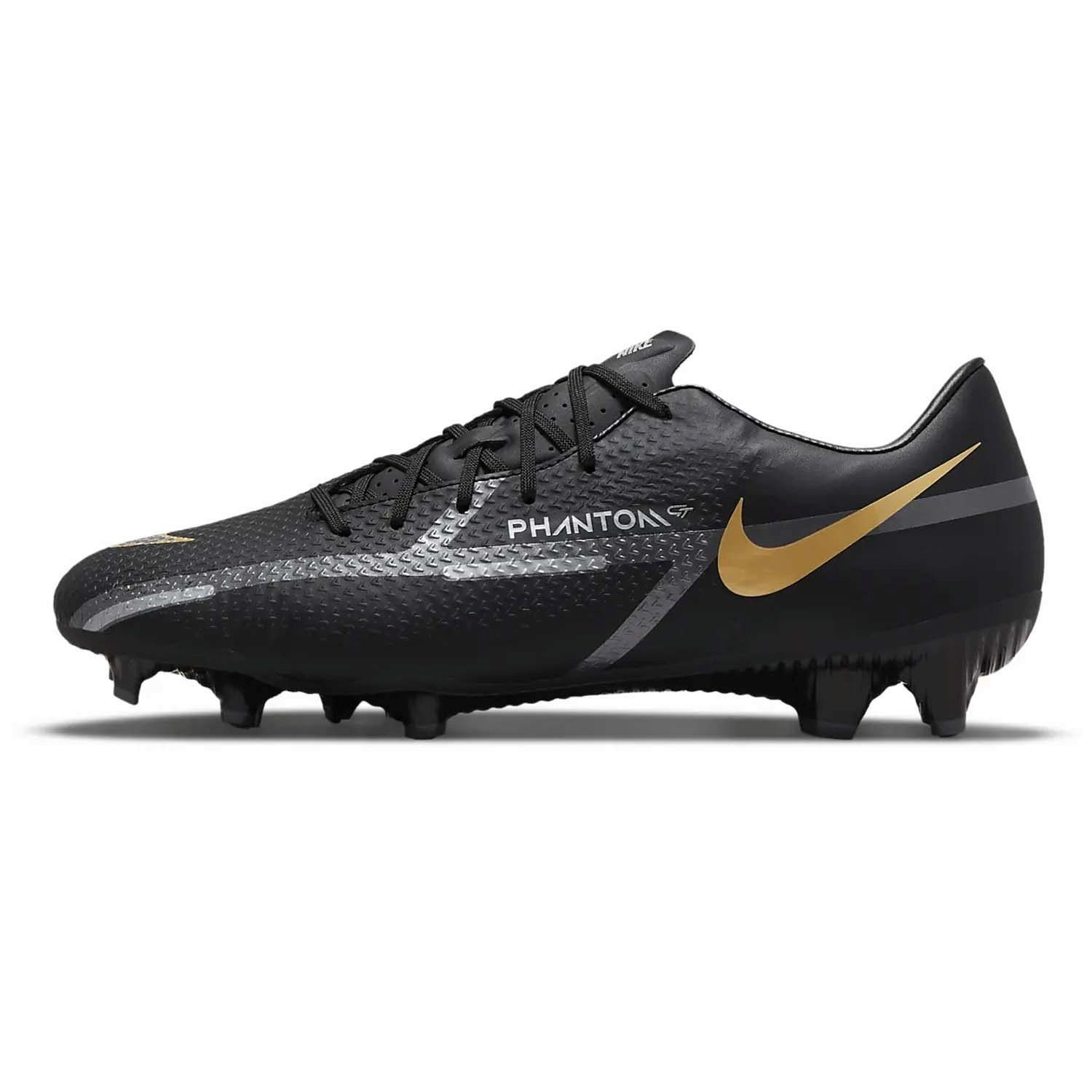Nike JNR Phantom GT2 Academy DF FG/MG Football Boots: Black/Metallic ...