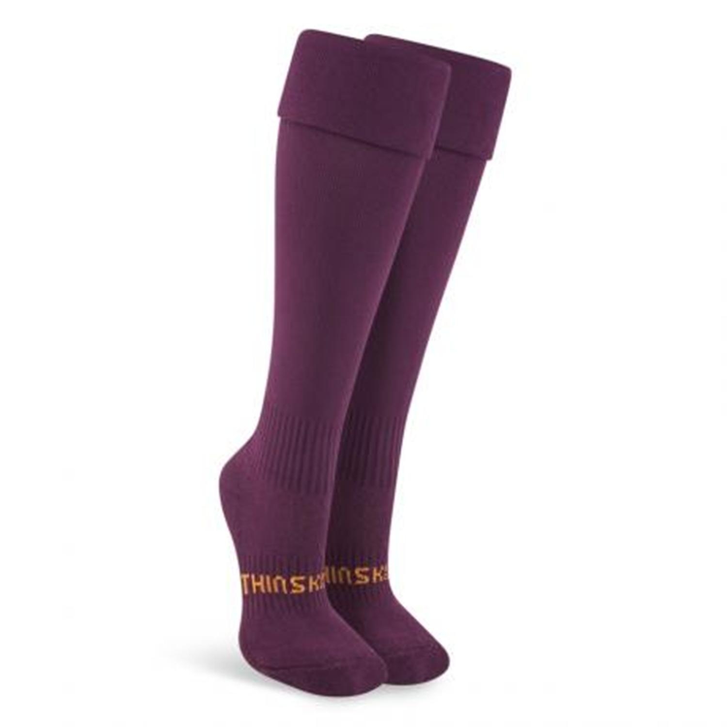 ThinSkins Technical Performance Socks: Maroon | Mike Pawley Sports